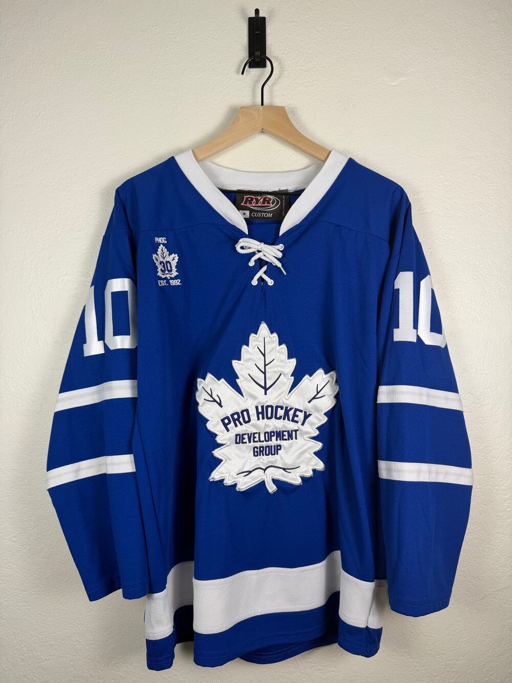 RYR Custom PHDC Hockey Jersey BAI #10 Blue White Size M